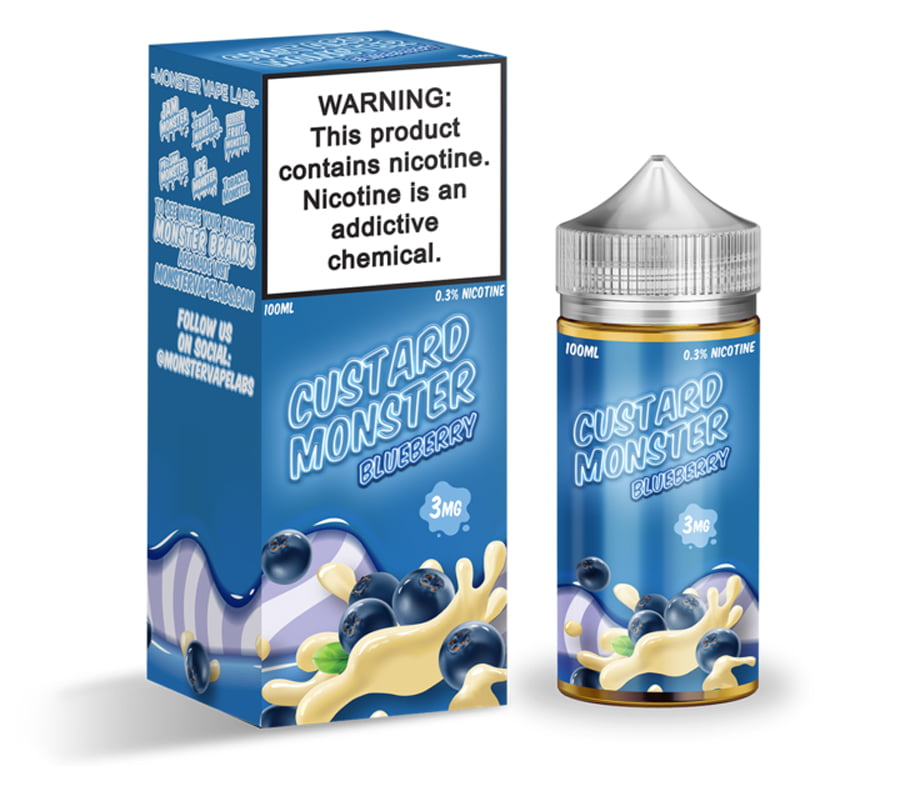 Nata de arándanos con mermelada de monstruo