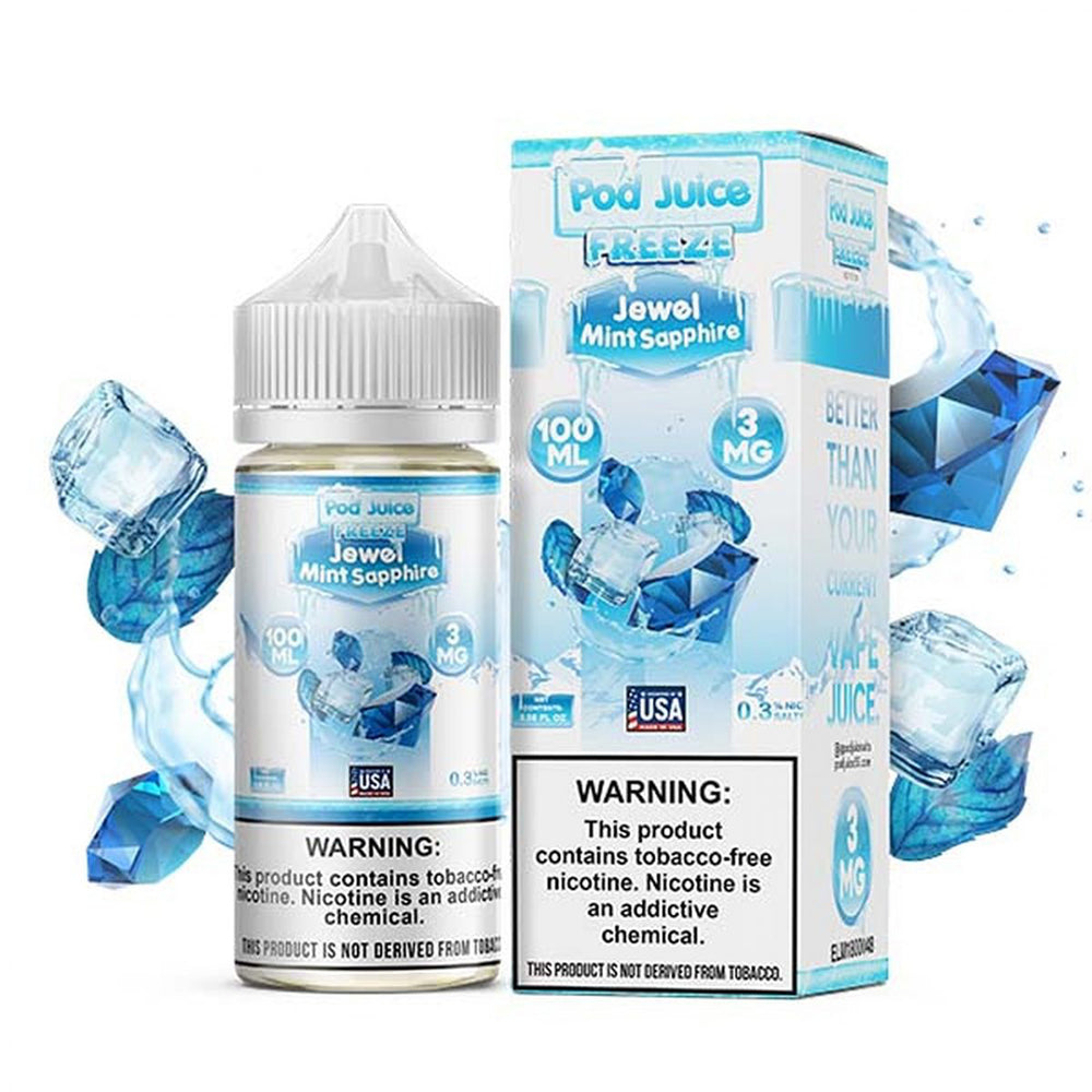 Jewel Mint Sapphire Freeze por Pod Juice 55