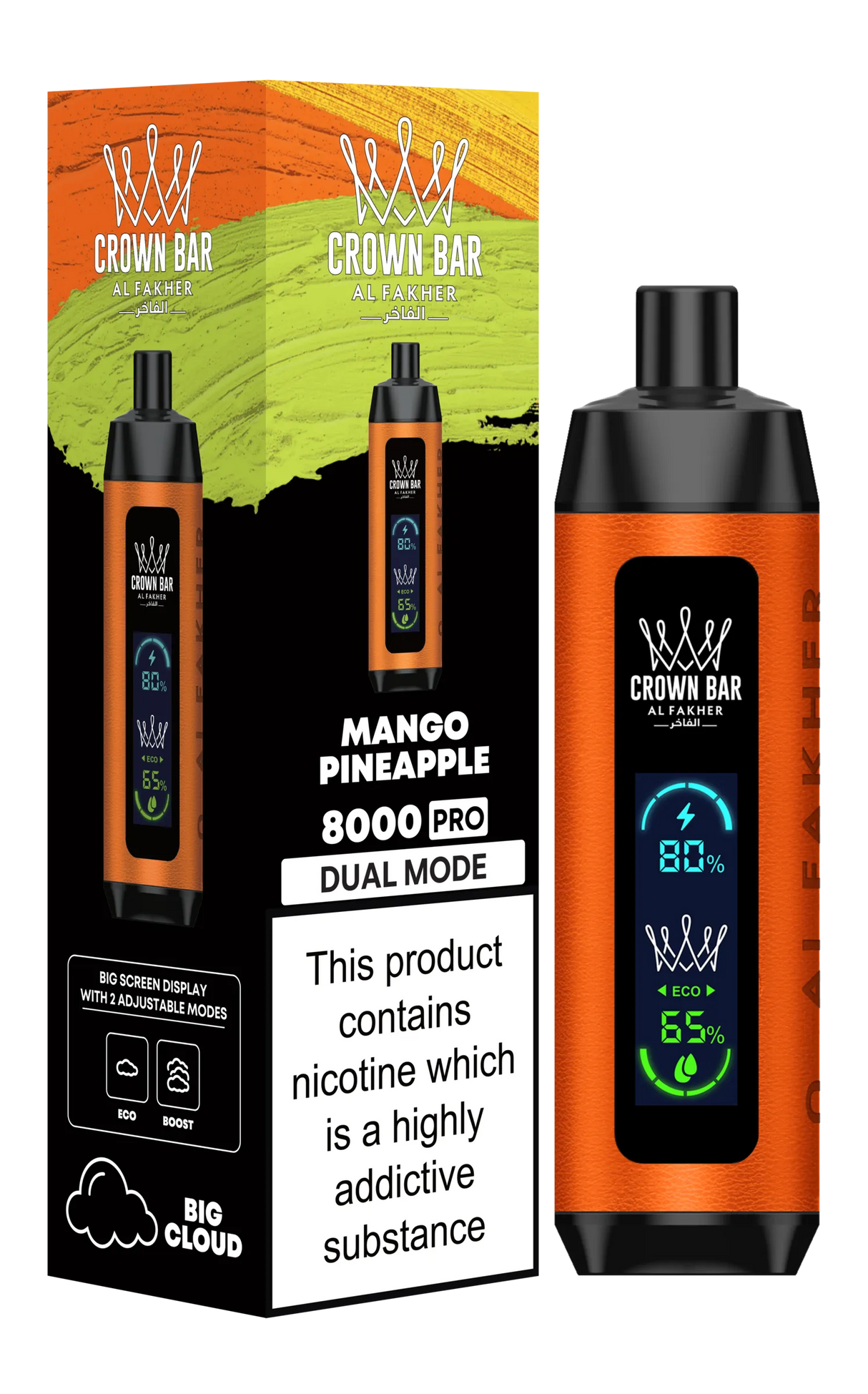 Al Fakher Crown Bar Pro 8k