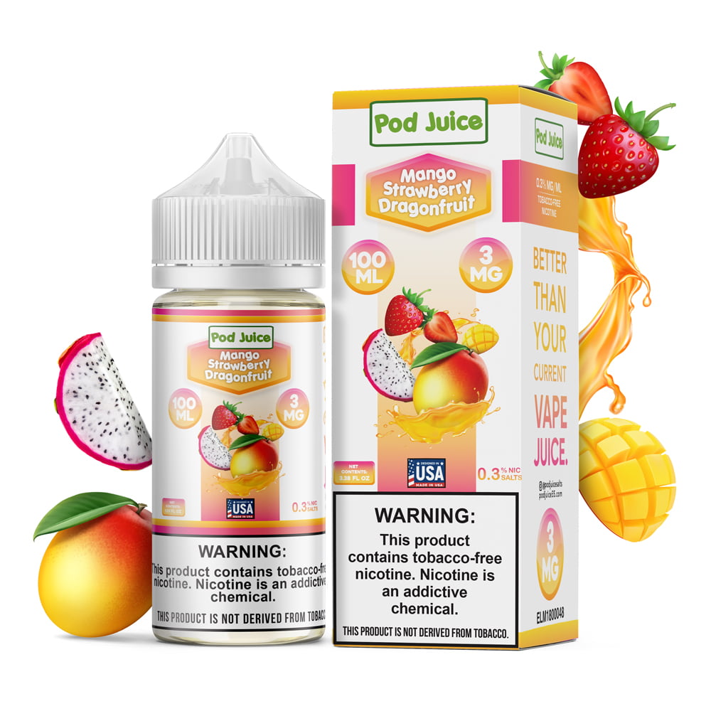 Mango Fresa Dragonfruit Por Pod Juice 55