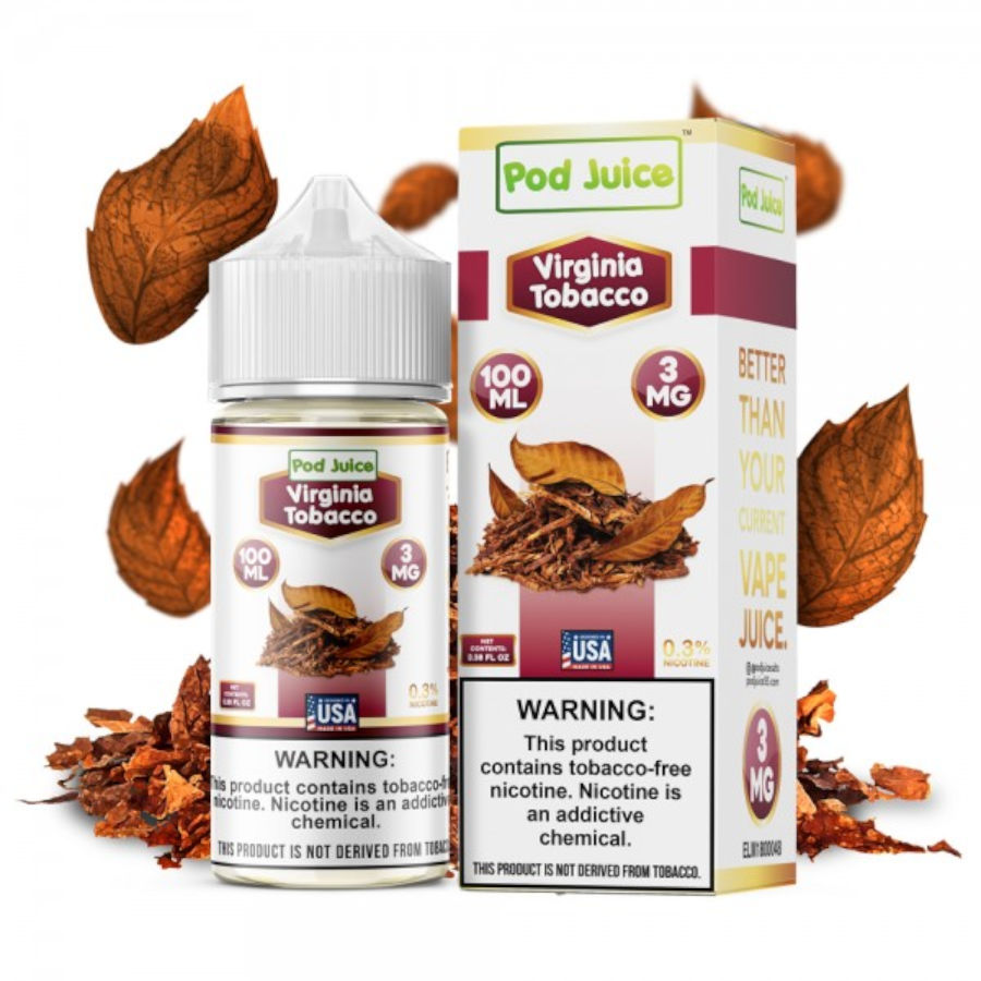 Tabaco Virginia por jugo de vaina 55