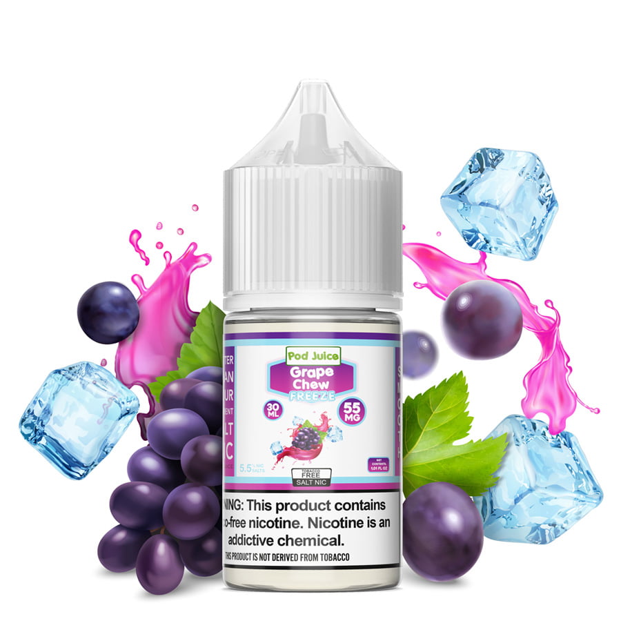 Congelado masticable de uva con jugo de vaina 55