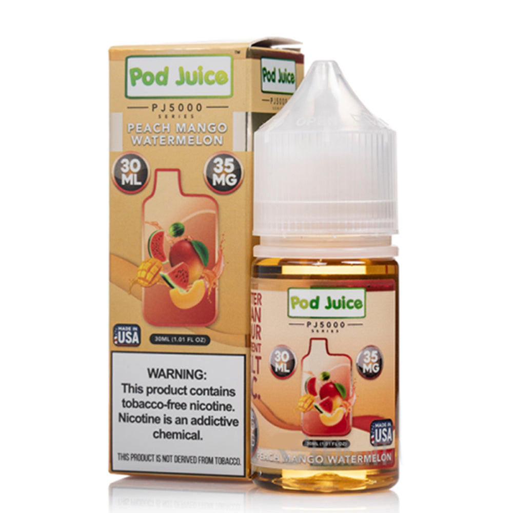 Melocotón, Mango, Sandía de Pod Juice 55 (Serie PJ 5000)