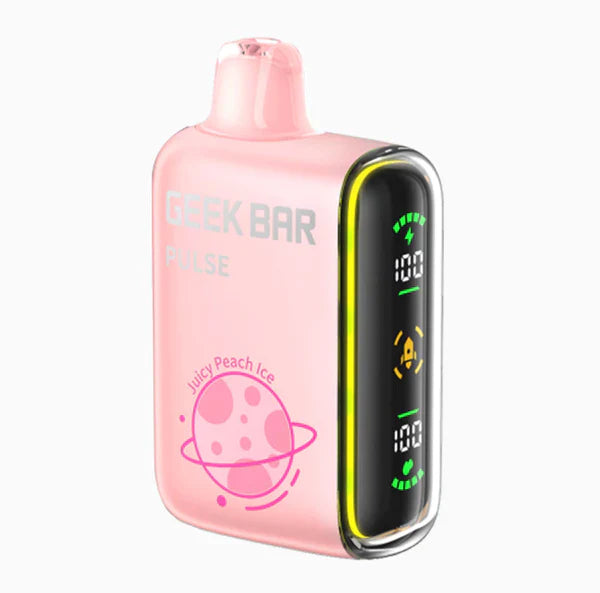 Juicy Peach Ice Geek Bar Pulse 15 Disposable Vape